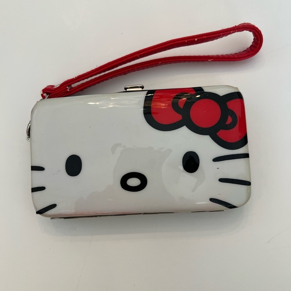 Hello Kitty Wallet Smart Phone Tech Case Wristlet Sanrio 2013 vintage - Picture 1 of 6